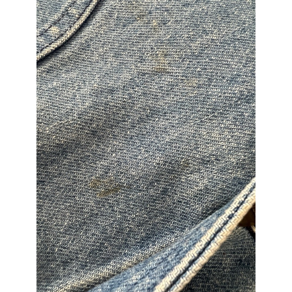 Vintage LL Bean Denim Barn Coat Mens XL Wool Liner Corduroy Collar Chore Jacket - Picture 14 of 16